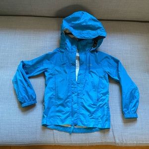 Light blues Marmot rain jacket with hood